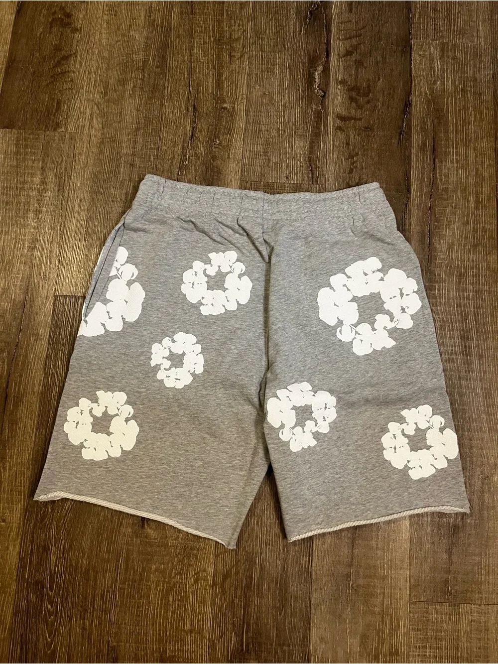 Brand New Denim tear Gray/White Shorts